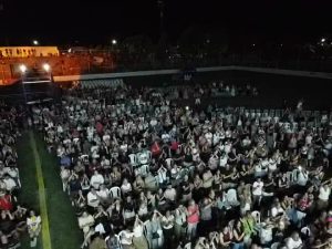 (videos) Puro sentimiento: Abel Pintos emocionó en el 80 aniversario de Olimpo