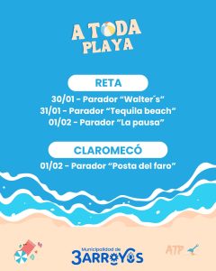 Cronograma para el último fin de semana de “A Toda Playa”