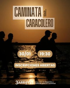 Últimos cupos para la caminata caracolera en Claromecó