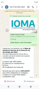Advierten por hackeos o estafas invocando a IOMA en WhatsApp