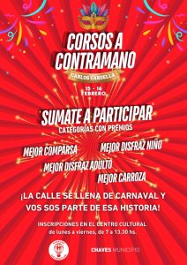 En Chaves, se preparan para brillar con los Corsos a Contramano “Carlos Gardella”