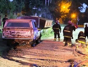 Salida de Bomberos en Adolfo Gonzales Chaves