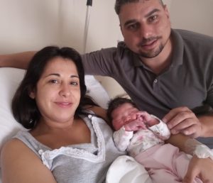 Sol Guerreiro es la primera bebé del año