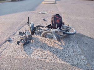 Choque en San Martín y Tacuarí. Los conductores derivados al Centro Municipal de Salud