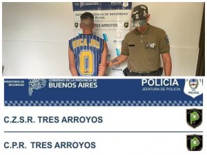 CPR interceptó y detuvo a delincuentes de Claromecó que robaron una moto