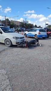 Claromecó: Choque en avenidas 26 y 15: motociclista al “Hospitalito”