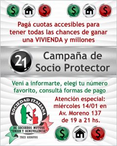 Atención especial en la Sociedad Italiana