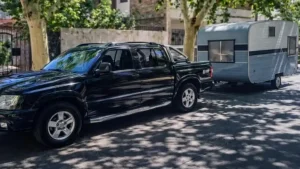 Terror en la Ruta: roban camioneta, casilla rodante y abandonan a dos nenes