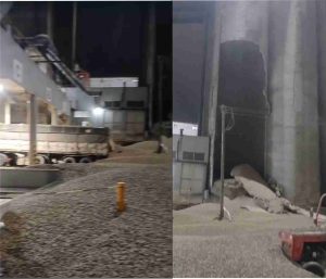 (video) Explotó un silo en el puerto de Quequén. No hubo daños personales
