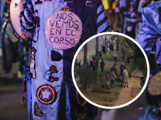 (videos) Corsos escandalosos en Mar del Plata: batalla campal, heridos, corridas y patadas