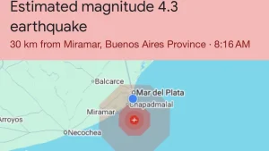 Reportan un temblor en Mar del Plata: “Se movió todo”