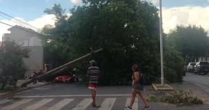 (videos) La Pampa: intensa tormenta causó destrozos en Santa Rosa
