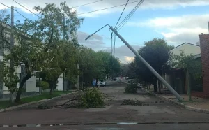 (videos) La Pampa: intensa tormenta causó destrozos en Santa Rosa