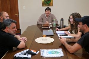 San Cayetano: Gargaglione recibió a dirigentes del Club Fénix