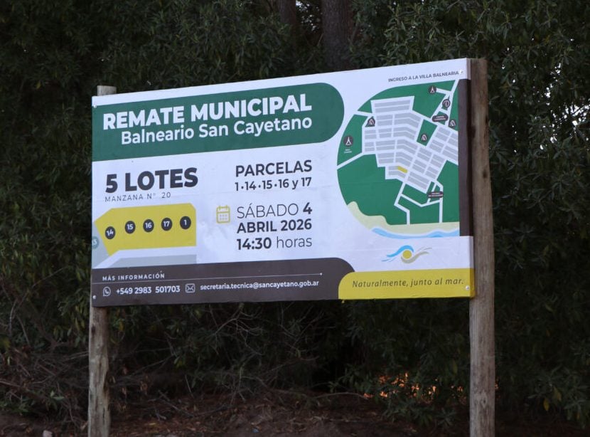 Remate en el Balneario San Cayetano