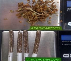 San Cayetano: El CPR detuvo a dos sujetos por transportar marihuana