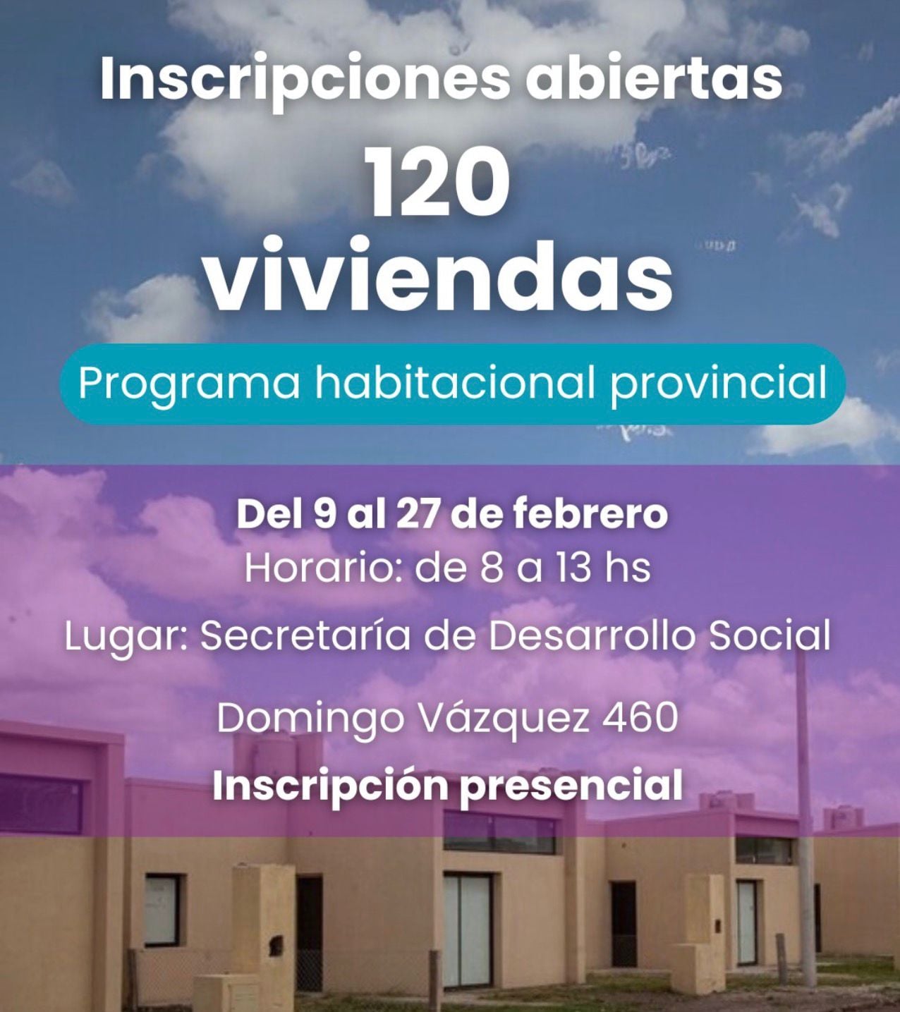(audio) Finaliza la inscripción para las 120 viviendas en Tres Arroyos con una gran demanda