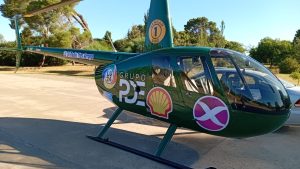 Aterrizó en Claromecó el Helicóptero de LU 24 para cubrir el operativo aéreo (video)