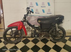 Preso por circular con moto robada