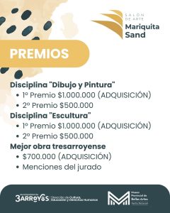 Inscripciones abiertas para el Salón de Arte Mariquita Sand 2026
