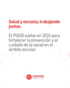 Chaves: vuelve el Programa de Salud Escolar Bonaerense 2026