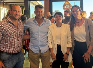 La intendenta de Chaves, Lucia Gómez, participó de la conferencia de Kicillof en Necochea