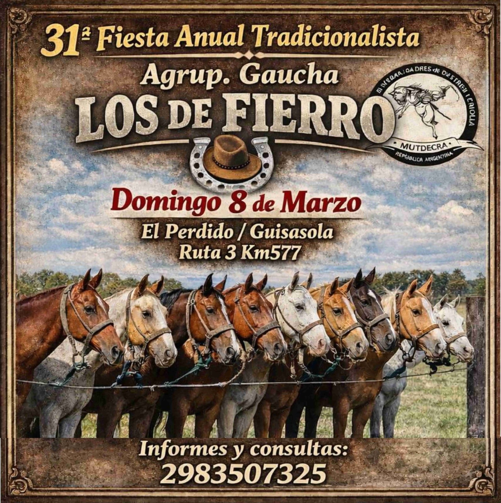(audio) El Perdido se prepara para la 31ª edición de la festividad tradicionalista de “Los del Fierro”