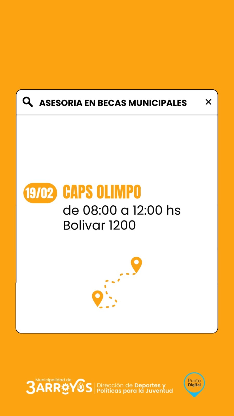 Becas Municipales: Asesoramiento a postulantes en el CAPS de Olimpo