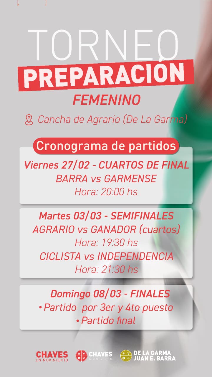 Fútbol Femenino: Comienza el Torneo Preparación en De La Garma