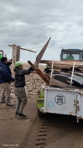 Claromecó y el día después de la extraordinaria crecida del mar