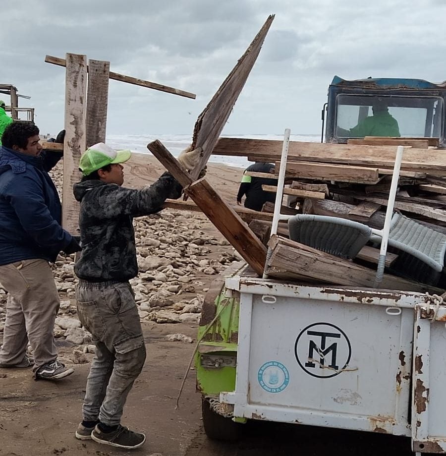 Claromecó y el día después de la extraordinaria crecida del mar