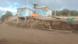 Claromecó y el día después de la extraordinaria crecida del mar