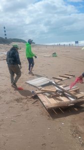 Claromecó y el día después de la extraordinaria crecida del mar