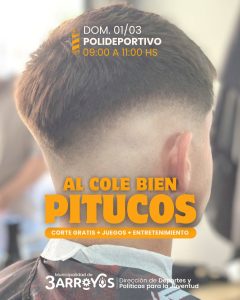 Al Cole Bien Pitucos: propuesta impulsada por los barberos de nuestra ciudad