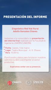 Se presenta el informe final del diagnóstico de la Red vial rural de Chaves