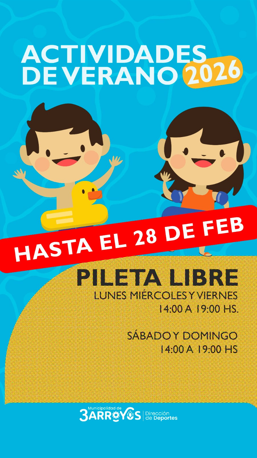 Fin de temporada para la pileta libre en el polideportivo