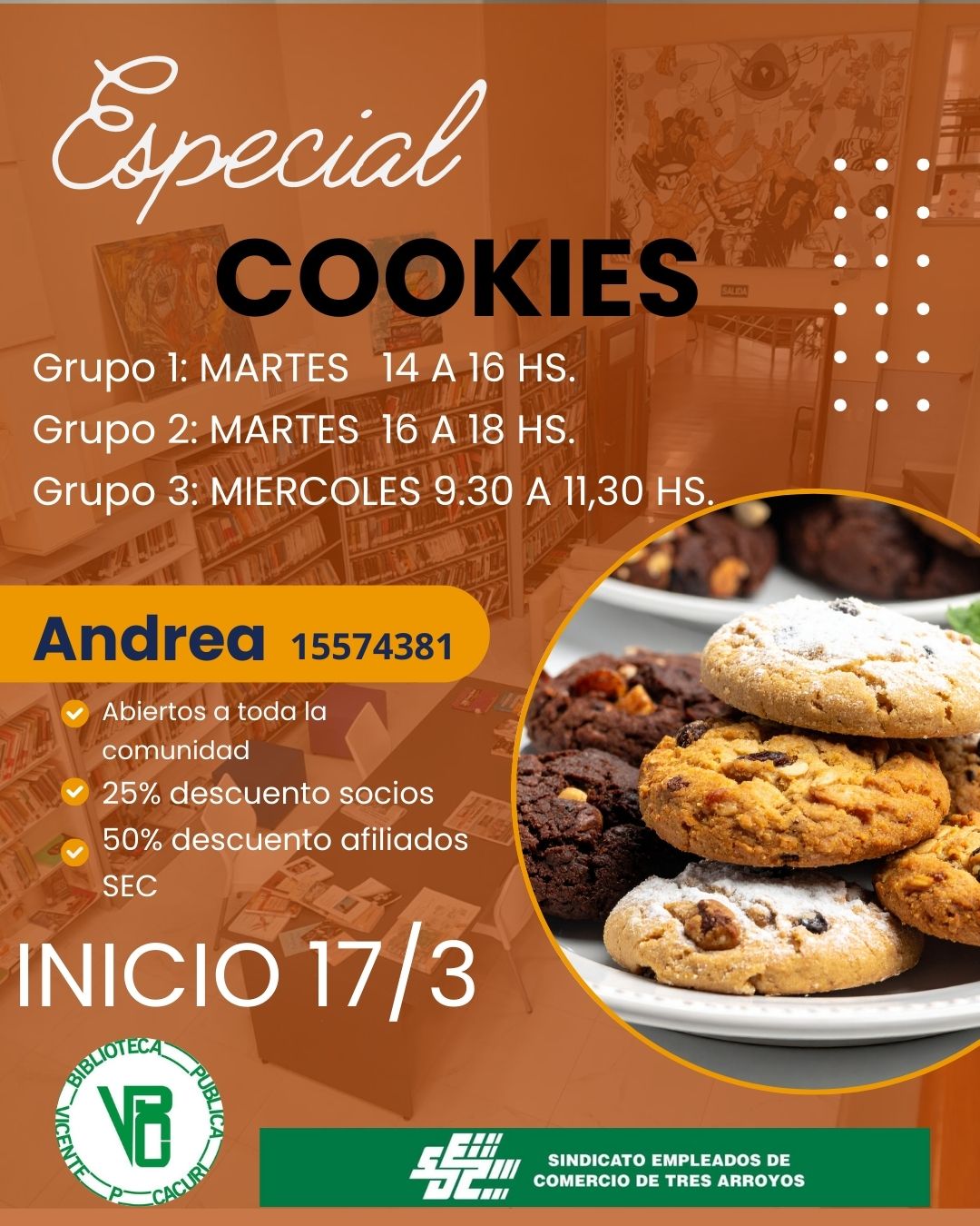 Especial Cookies: nueva propuesta gastronómica en la Cacuri