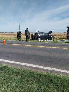 Madre e hijo heridos. Chocan con un camión en el acceso a Monte Hermoso