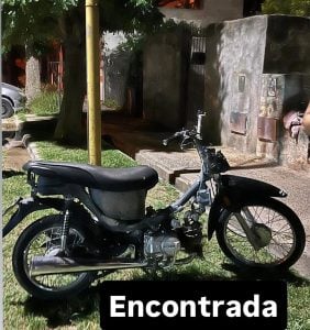 Recuperaron la moto robada al jugador de El Nacional