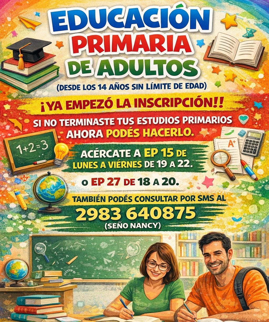 Educación para Adultos: Abrieron la inscripción para completar estudios