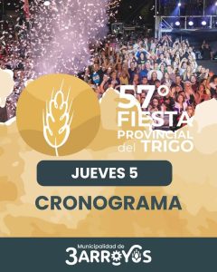 Fiesta del Trigo: Confirman grilla de espectáculos del jueves (audio)