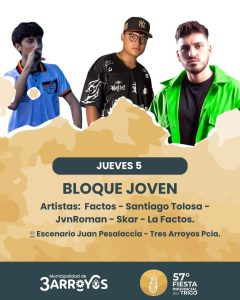 Fiesta del Trigo: Confirman grilla de espectáculos del jueves (audio)