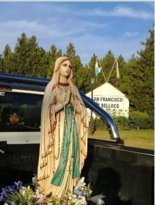 Bellocq: invitan a la procesión en el día de la Virgen de Lourdes