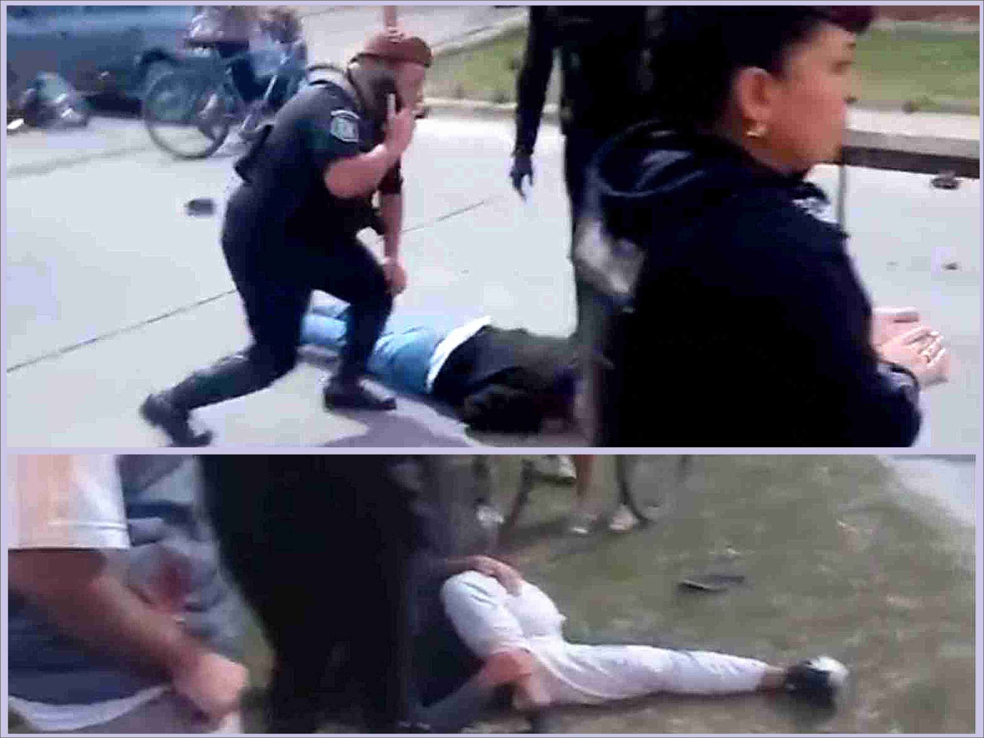 (video) Huyeron de un control, los persiguió la Policía, chocaron. La familia denuncia maltrato.