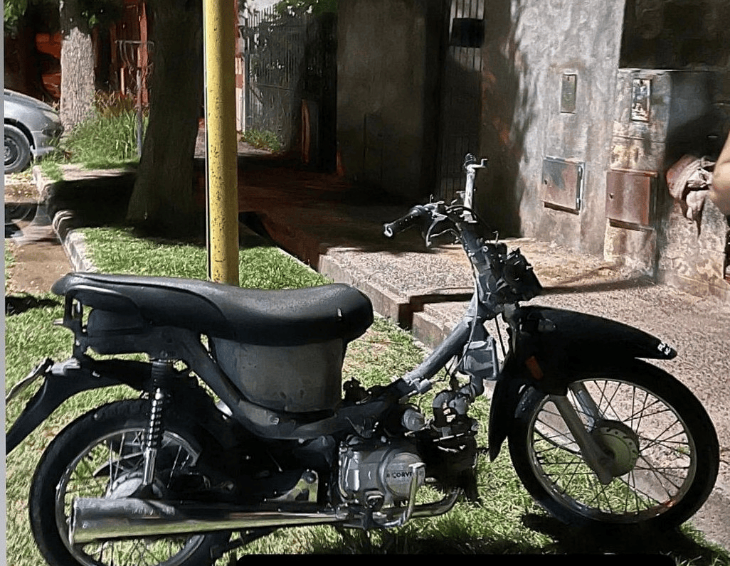 Recuperaron la moto robada al jugador de El Nacional