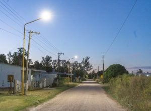 San Cayetano: Mejoras en el alumbrado público