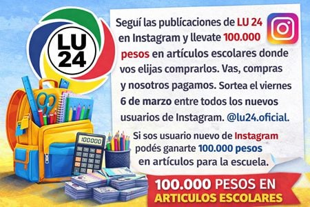 Seguinos en Instagram y ganá 100.000 pesos en artículos escolares