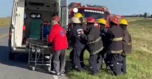 Un herido en vuelco sobre Ruta 228 cerca de “El Pescado”
