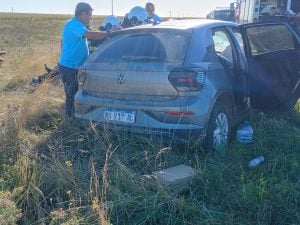 Choque en Ruta 3: cuatro personas al hospital dorreguense