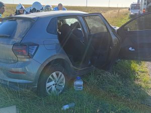 Choque en Ruta 3: cuatro personas al hospital dorreguense